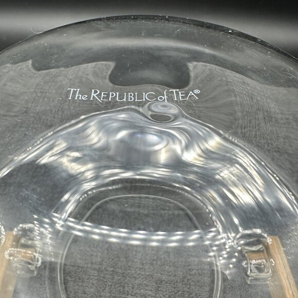 The Republic of Tea Clarity Glass Teapot w/ Wood Handle 43 oz Jenaer Senso Style - Picture 9 of 11